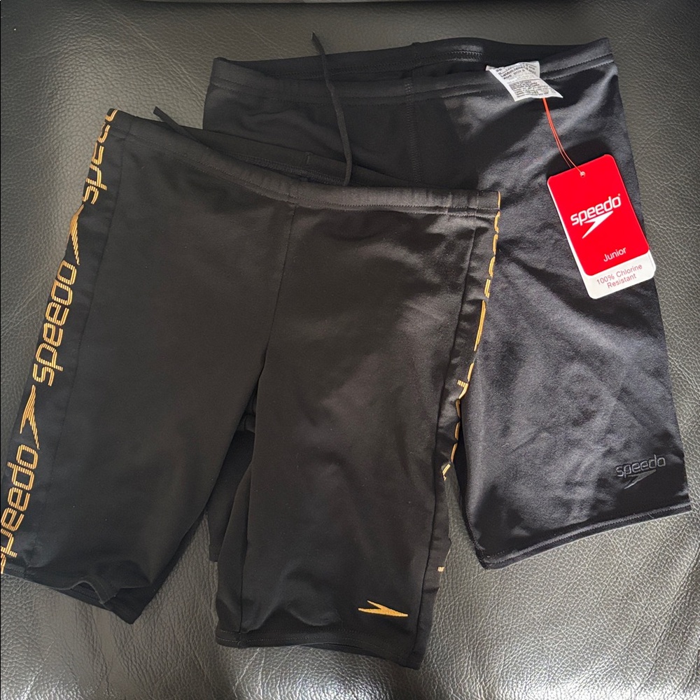 Speedo Endurance+ Swim Jammers (2 Pairs) Sz 26 or 7-8